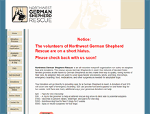 Tablet Screenshot of northwestgermanshepherd.org
